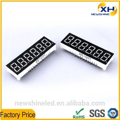 Wholesale Free Sample white numerical 6 digit led 7 segment display